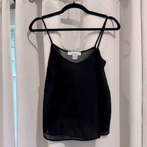 Sans Souci Black Sheer Women's Tank Top Preloved Size XS/S